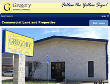 Tablet Screenshot of gregoryrealtors.com